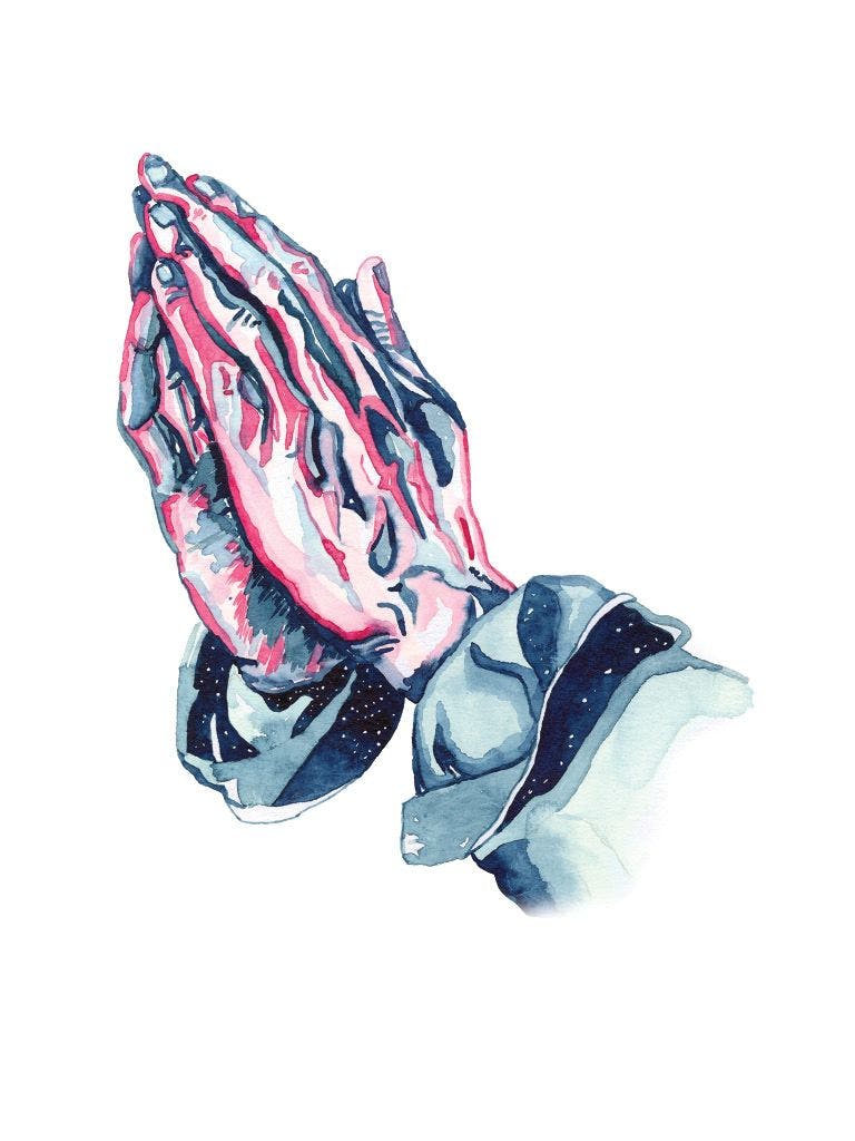 surreal-praying-hands